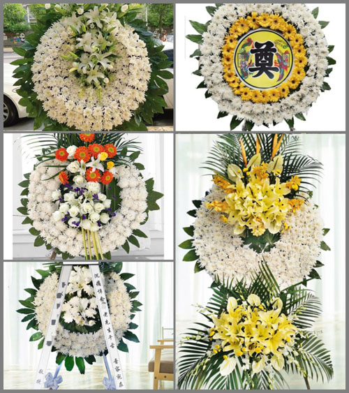 湖北黄冈市黄梅县孔垄镇油榨村花圈速递